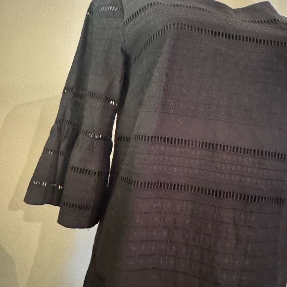 JCREW FLUTTER SLEEVE SHIFT DRESS IN EYELET - Picture 4 of 5